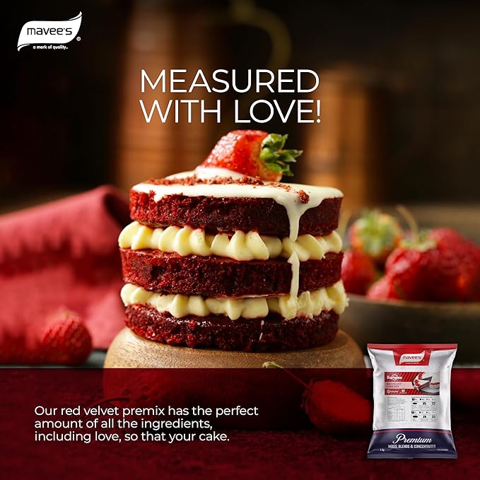 Red velvet cake premix 1kg Mavees