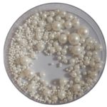 Sprinkler mix size Pearl white 25g