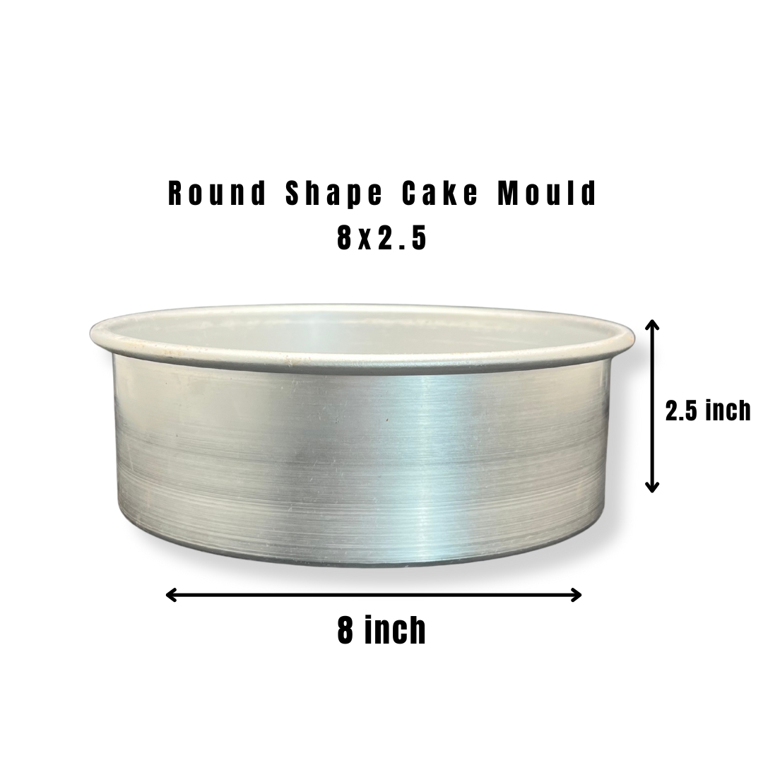 Round Cake Mould 8 x 2.5 Inch