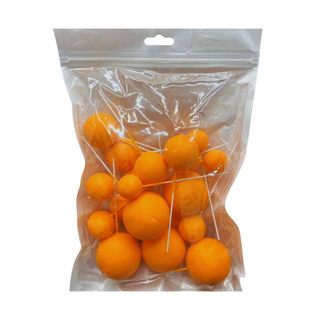 Orange Matt faux Ball