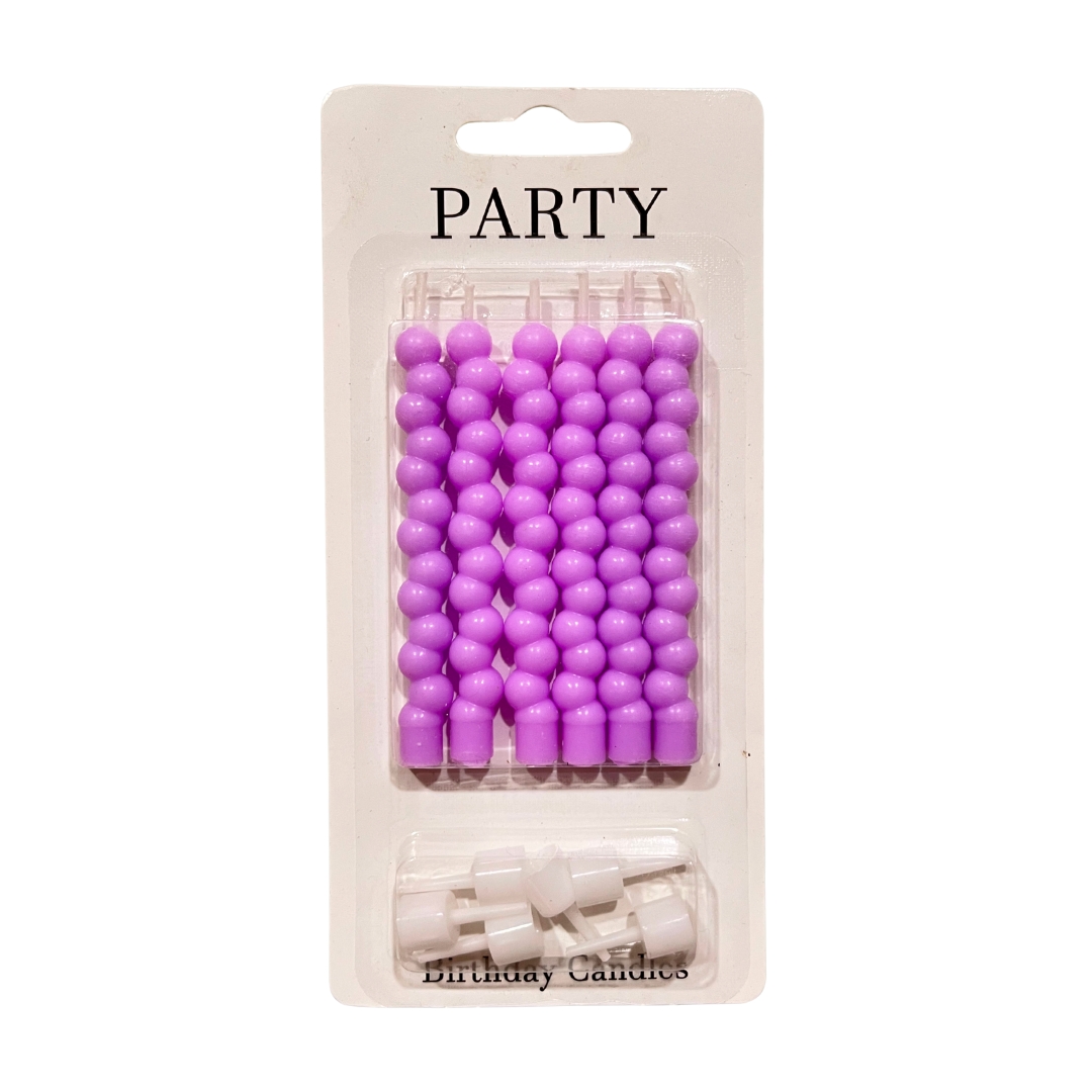 Purple Ton Bubble Shape Cake Candles 40