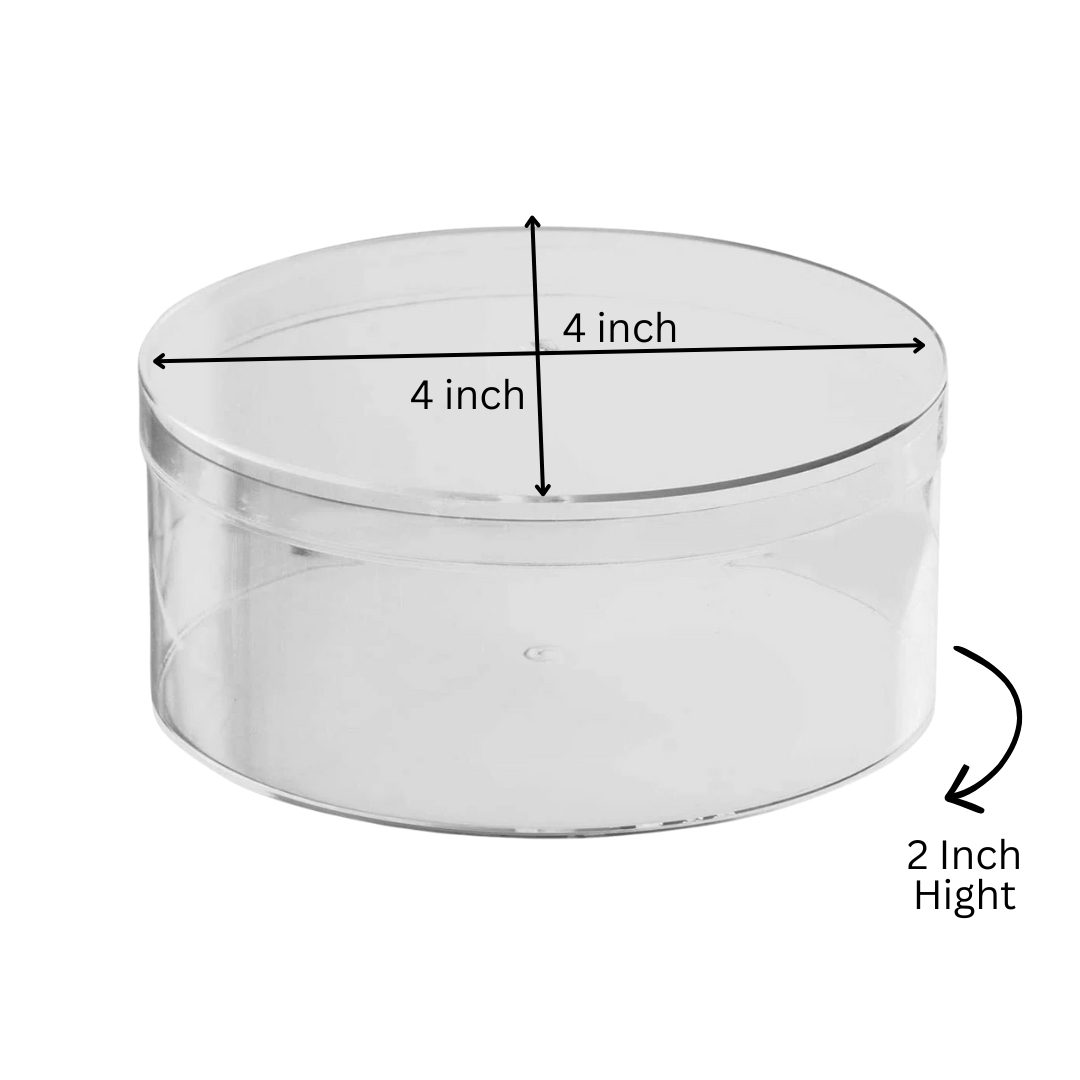 Acrylic Dessert Tub Round - 4x4x2