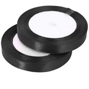 Black Satin Ribbon
